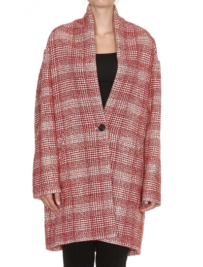 Shop Isabel Marant Étoile Eabrie Coat In Red