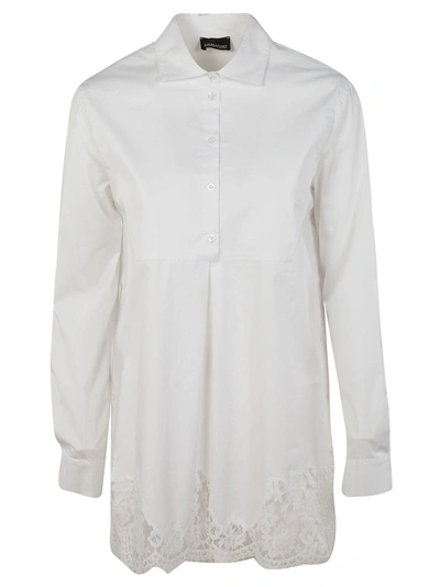 Shop Ermanno Scervino Lace Shirt In White