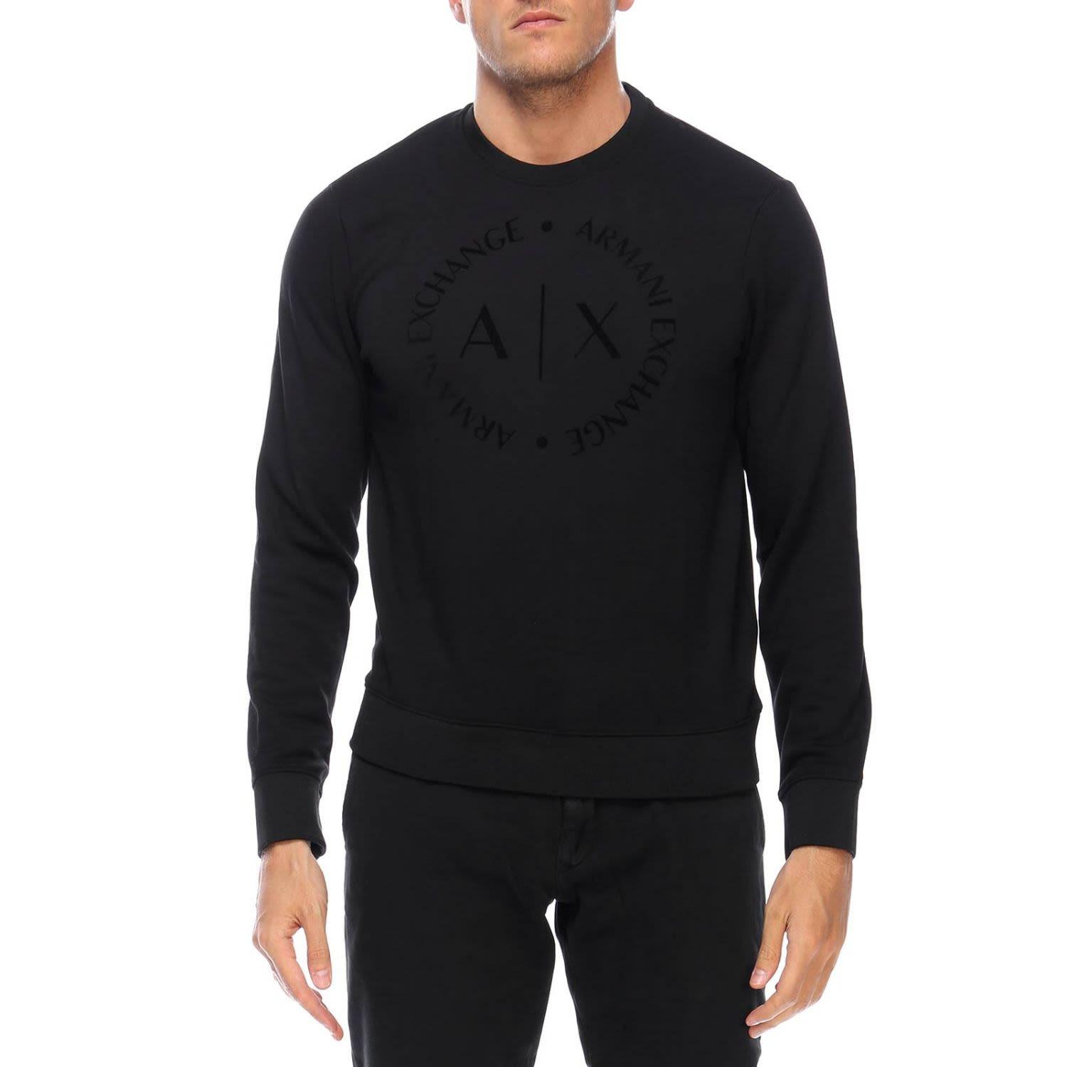 mens black armani sweatshirt