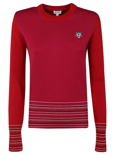 Shop Kenzo Tiger Sweater In Red