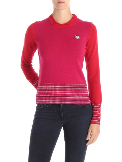 Shop Kenzo Wool Blend Sweater In Multicolor