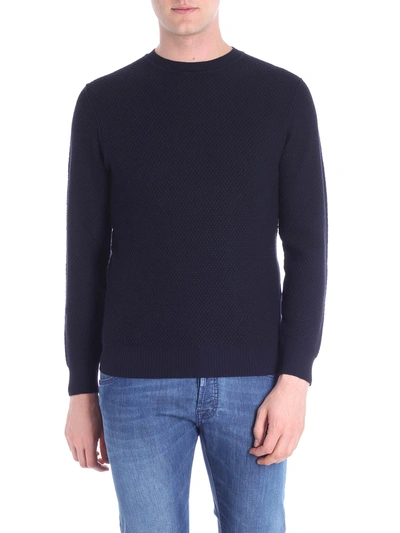 Shop Kangra Merino Wool Extrafine Sweater In Blue