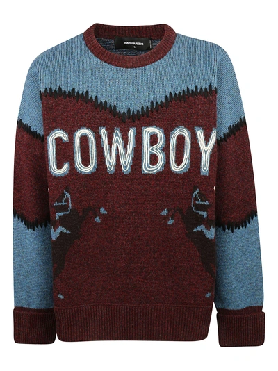 Shop Dsquared2 Cowboy Sweater In Basic