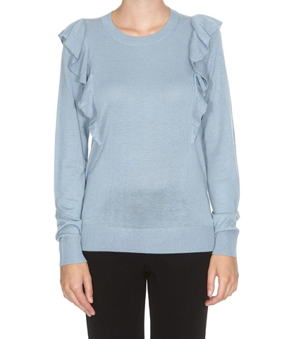 Shop Michael Kors Sweater In Chambray