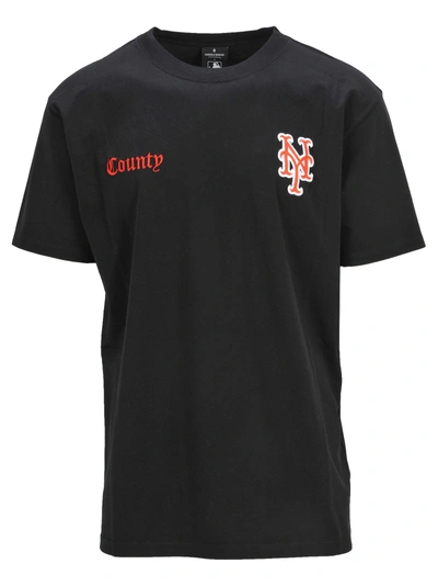 Shop Marcelo Burlon County Of Milan Ny Mets Tshirt In Black/orange
