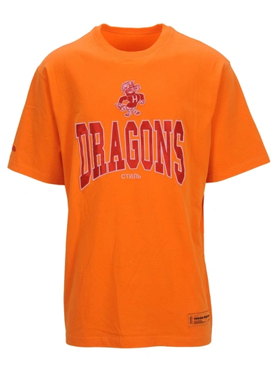 Shop Heron Preston Dragons In Orange