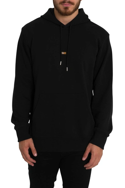 Shop Helmut Lang Hoodie With Taxi Print In Nero
