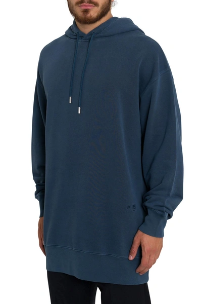 Shop Acne Studios Fala Wash Hoodie In Blu