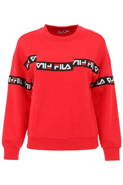 Shop Fila Clarity Sweatshirt In True Red