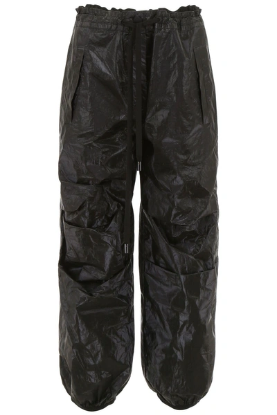 Shop Scrambled Ego Cargo Trousers In Black