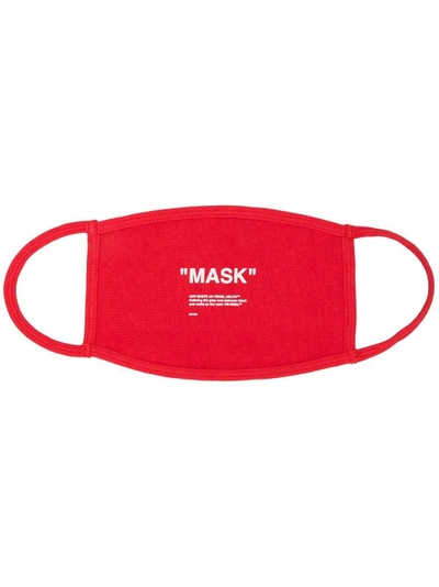 Shop Off-white Red Face Mask