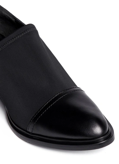 Shop Alexander Wang Kori' Cutout Heel Scuba Vamp Leather Booties
