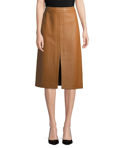 Shop Derek Lam Front Slit Pencil Skirt In Nocolor