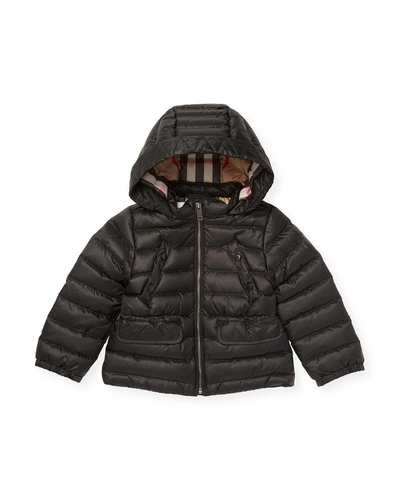 Shop Burberry Solid Quilted Jacket In Nocolor