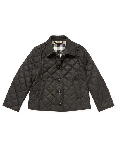 Shop Burberry Quilted Button In Nocolor