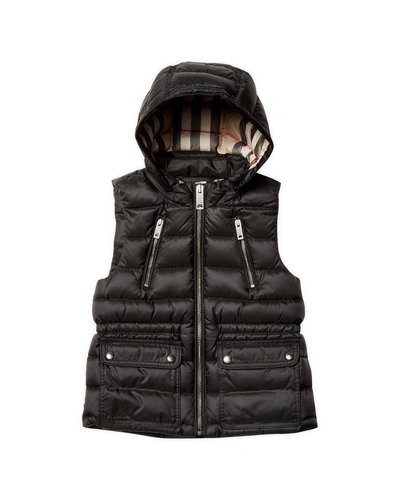 Shop Burberry Hooded Quilted Jacket In Nocolor