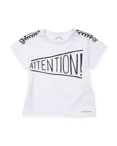 Shop Burberry Text Graphic T In Nocolor