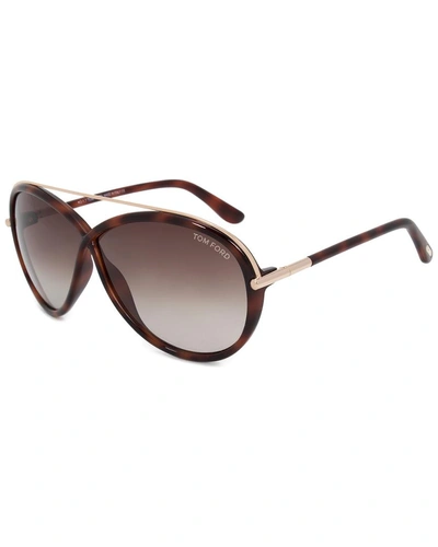 Shop Tom Ford Tamara Oval Sunglasses Ft0454 52k 64 54mm Sunglasses In Nocolor