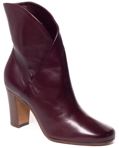Shop Celine Leather Ankle Boot In Nocolor