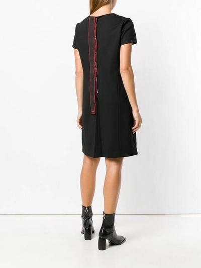 Shop Dorothee Schumacher Patch Pocket Shift Dress In Black