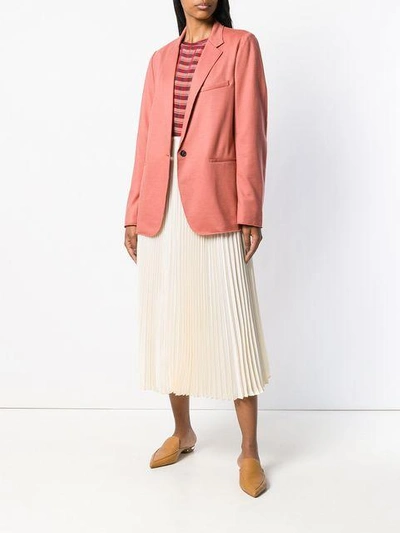 Shop Joseph Ombre Pleated Skirt In White
