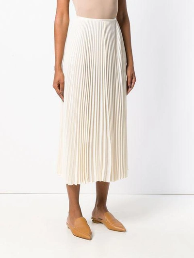 Shop Joseph Ombre Pleated Skirt In White