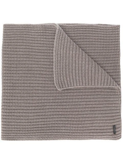 Shop Iris Von Arnim Harvard Scarf - Grey