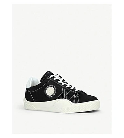 Shop Eytys Wave Suede Low-top Trainers In Black