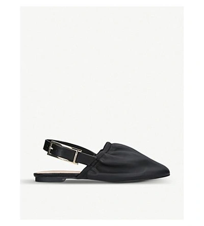 Shop Kg Kurt Geiger Michelle Leather Slingback Loafers In Black/comb