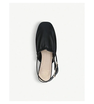 Shop Kg Kurt Geiger Michelle Leather Slingback Loafers In Black/comb