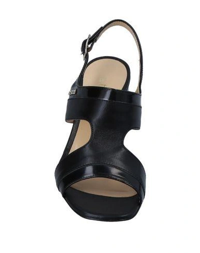 Shop A.testoni Sandals In Black