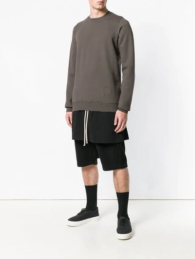 Shop Rick Owens Drkshdw Layered Track Shorts - Black