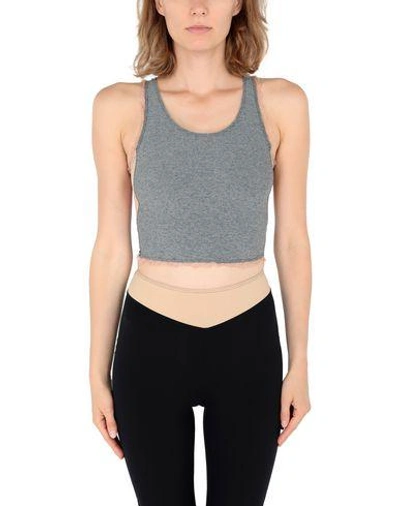 Shop Sàpopa Mandy Top Woman Top Grey Size Xs Nylon, Elastane, Polyester