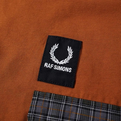 Shop Raf Simons Fred Perry X  Pocket Detail Tee In Orange