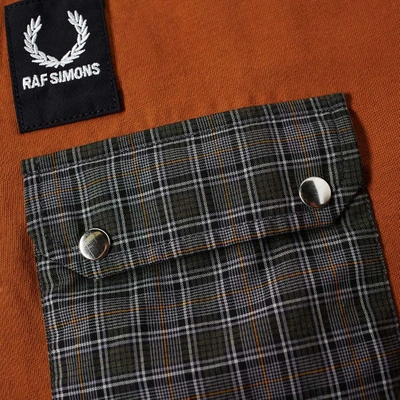 Shop Raf Simons Fred Perry X  Pocket Detail Tee In Orange