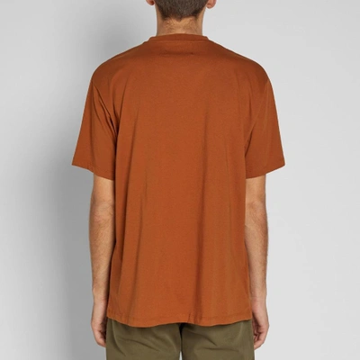 Shop Raf Simons Fred Perry X  Pocket Detail Tee In Orange