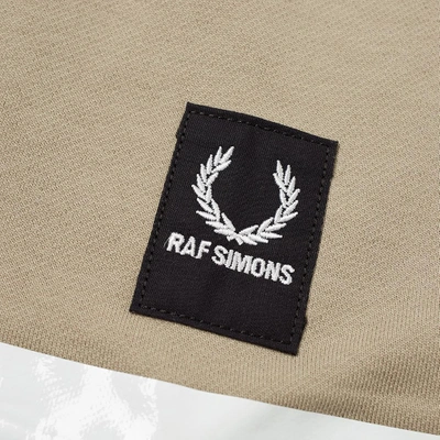 Shop Raf Simons Fred Perry X  Tape Detail Hoody In Brown