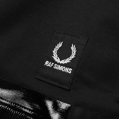 Shop Raf Simons Fred Perry X  Tape Detail Hoody In Black