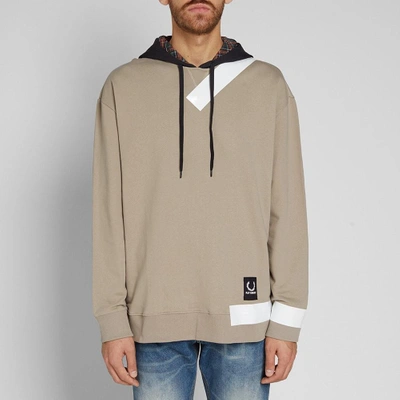 Shop Raf Simons Fred Perry X  Tape Detail Hoody In Brown