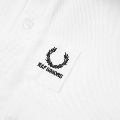Shop Raf Simons Fred Perry X  Logo Pocket Polo In White