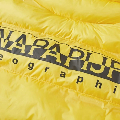 Shop Napapijri Tribe Akke Puffer Gilet In Yellow