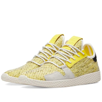 Shop Adidas Consortium Adidas Originals By Pharrell Williams Solarhu Tennis V2 In Yellow