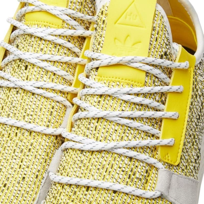 Shop Adidas Consortium Adidas Originals By Pharrell Williams Solarhu Tennis V2 In Yellow