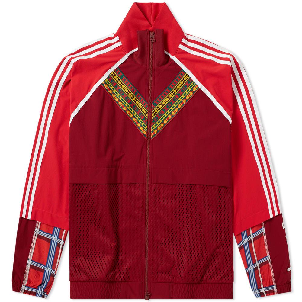 pharrell williams red adidas jacket