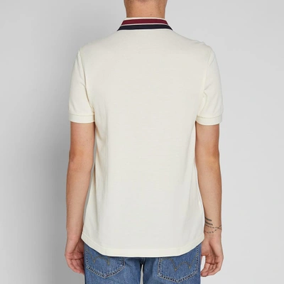 Shop Fred Perry Bold Tipped Pique Polo In White