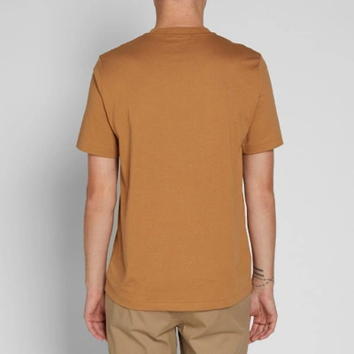 Shop Fred Perry Embroidered Tee In Brown