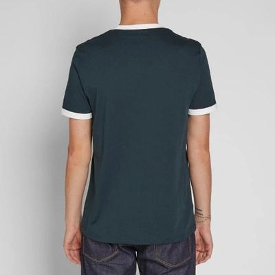 Shop Fred Perry Ringer Tee In Green