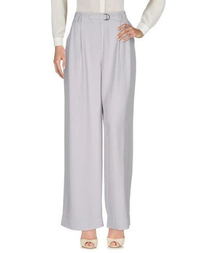 Shop Dkny Casual Pants In Light Grey