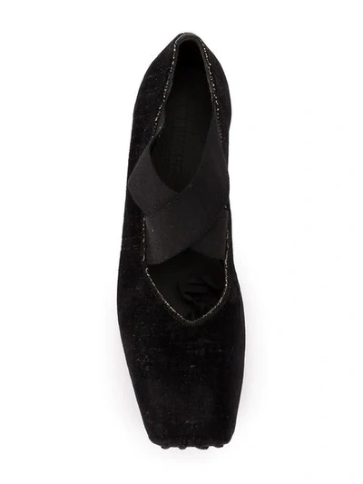 Shop Uma Wang Heeled Ballerina Shoes In Black