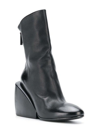 Shop Marsèll Wedge Ankle Boots In Black